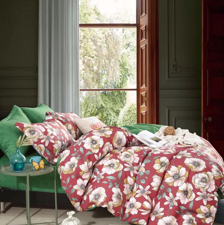 天竺棉三件套床上用品床单被套四件床上用品床单被套四件详情图9