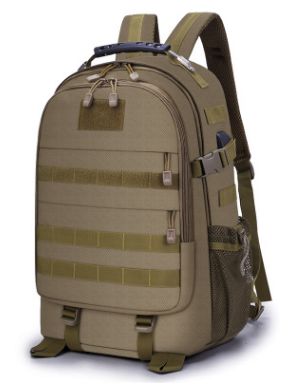 战术包纯色运动登山旅行包户外包大容量多功能防水战术双肩包男女详情图2