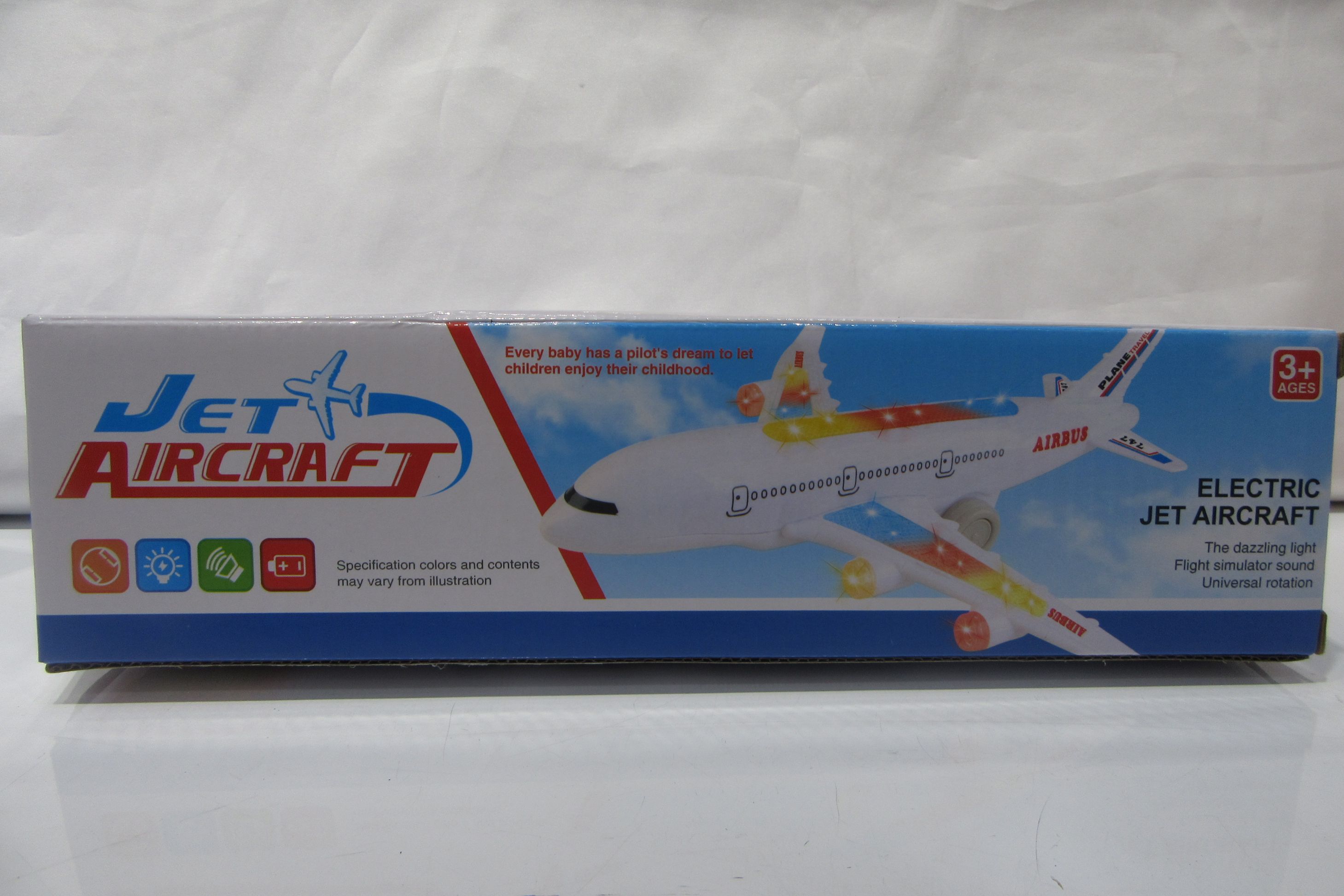 Electric Toy Large Children's Airplane Toy Simulation Passenger Plane Boy Music Toy Birthday Gift Toy Toy Model Toy Aviation Model Boya Toy Plastic 1