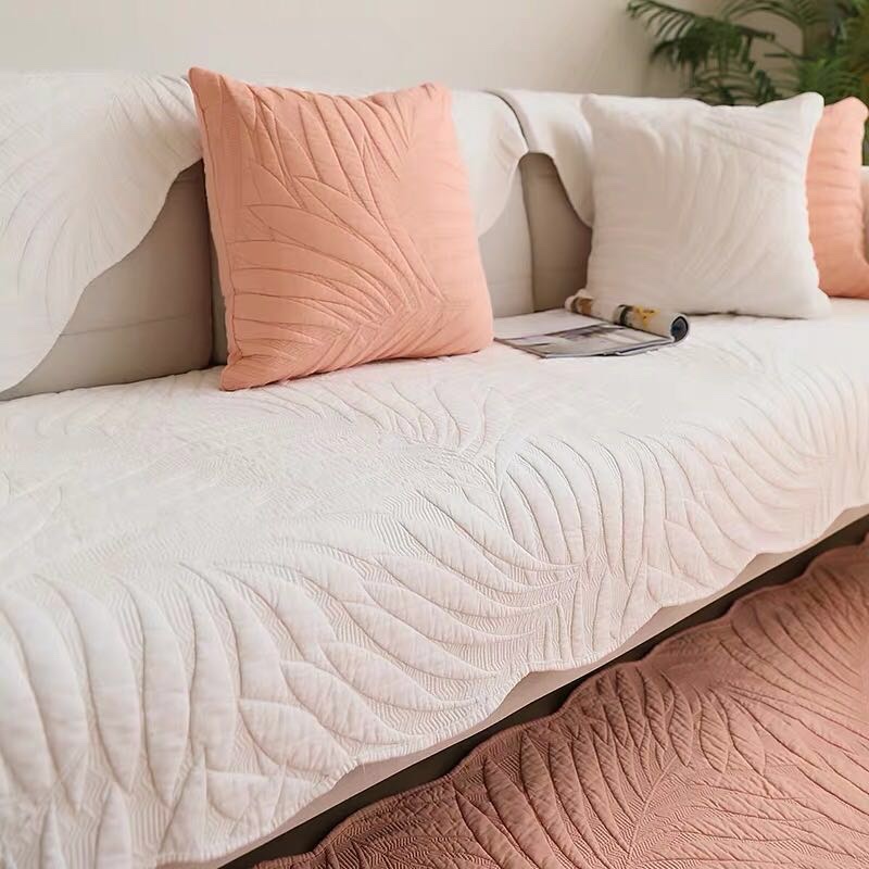 90*90 Pure Cotton Washed Embroidered Sofa Cushion 5
