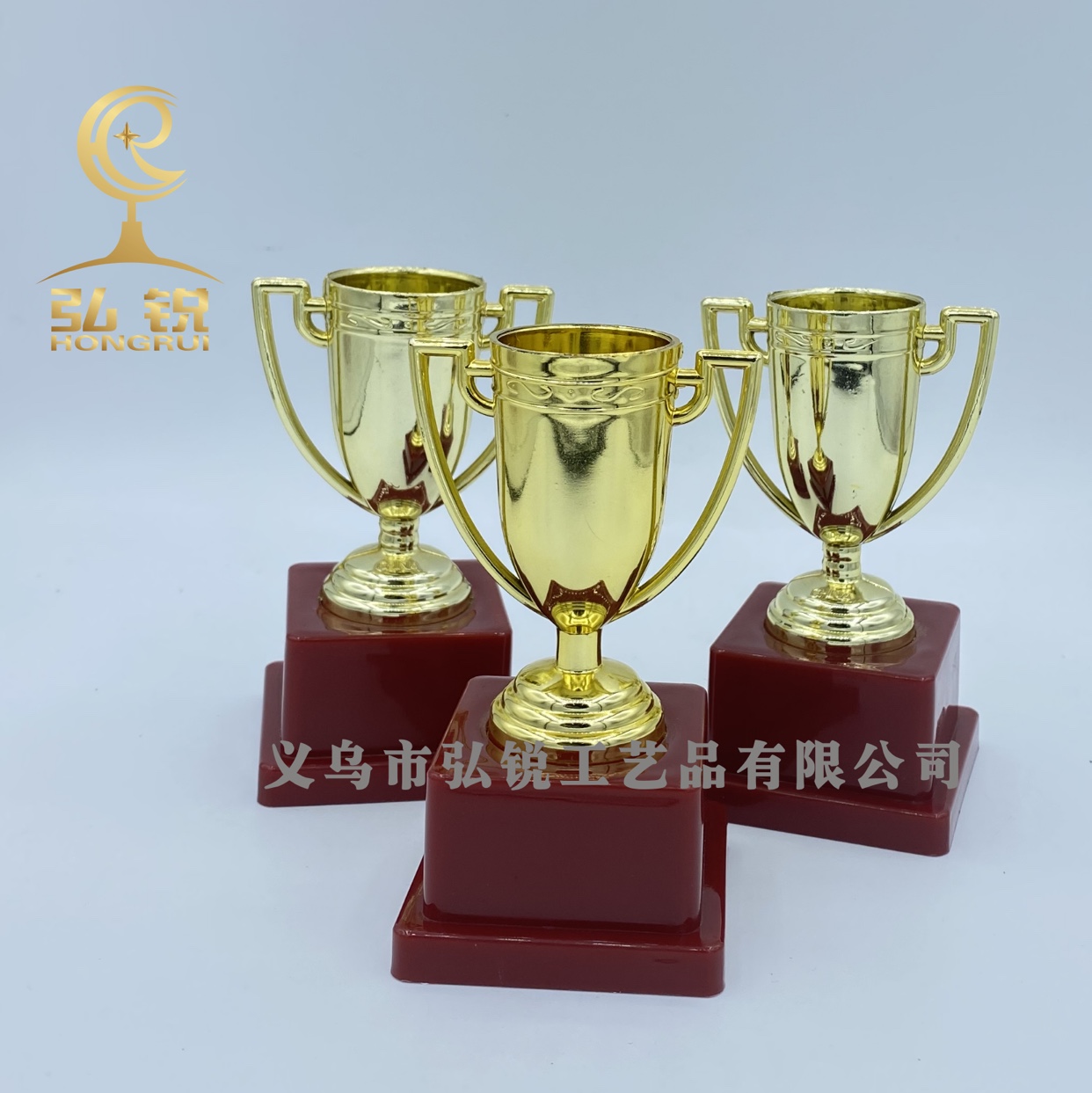 Hl-046 4-inch cup with square bottom 10*5.7*5.2 Plastic cup Award with customized logo