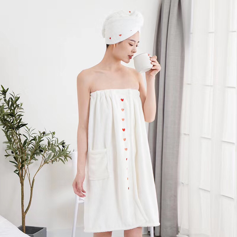 Plain Embroidered Bath Dress Application Scenario
