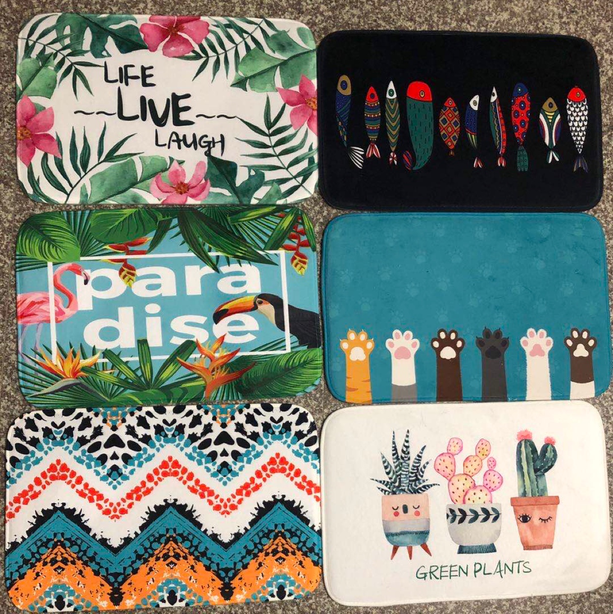 Printed floor mat details Picture