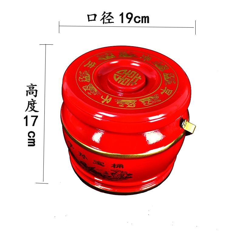 Wooden descendant bucket wedding room decoration, wedding treasure bucket pic 7