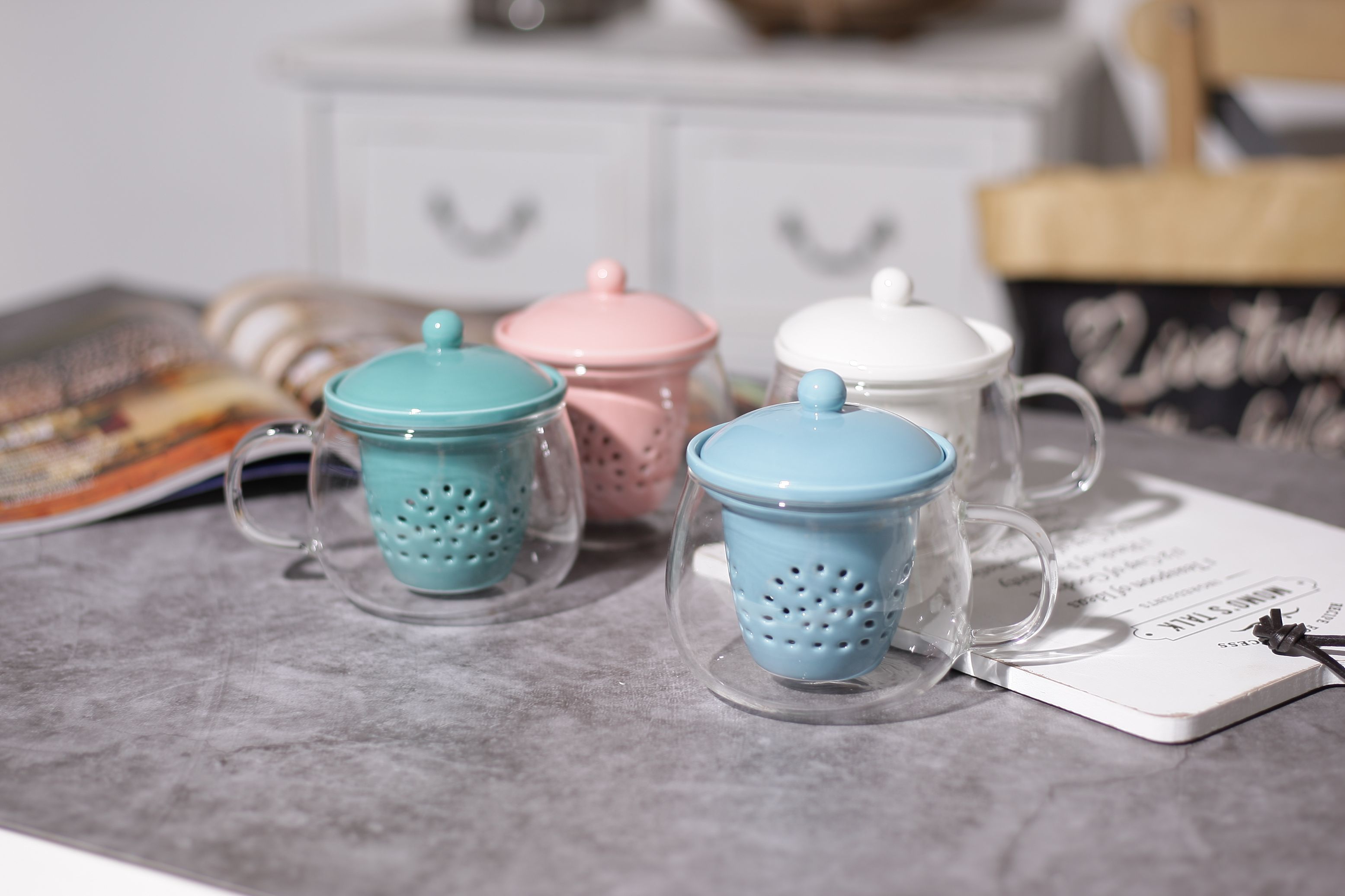 Macaron tinted tea Cup MB7090