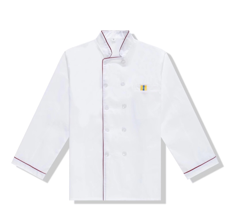 HN- Chef's uniform loose plus-size half-sleeve top, pure cotton trendy men's T-shirt details Picture