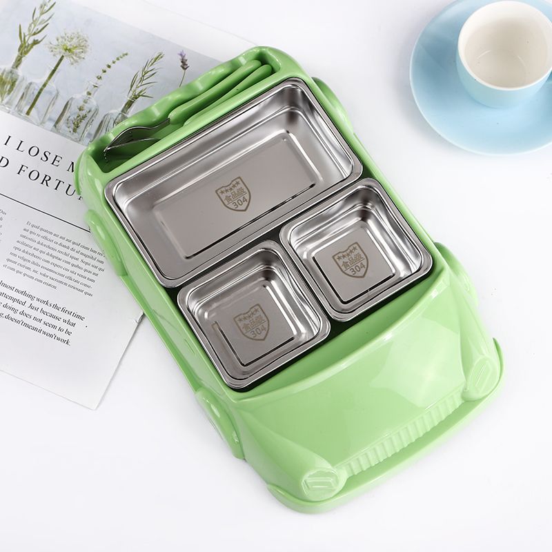 304不锈钢汽车餐盘儿童饭盒详情图1