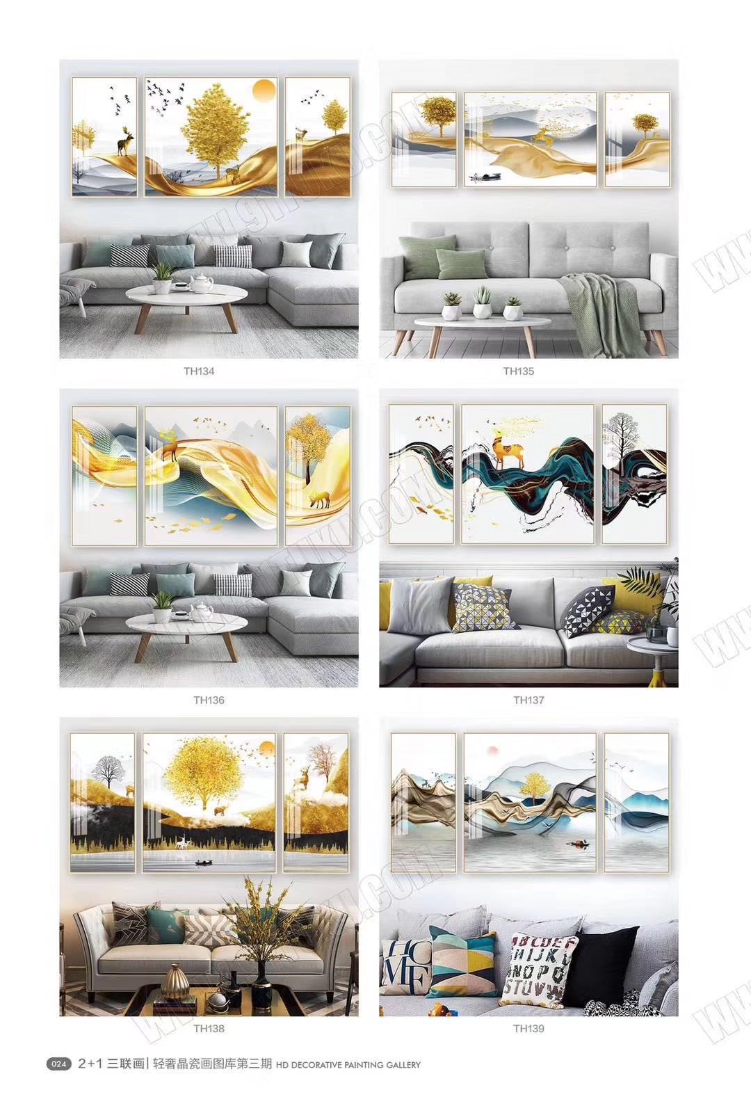 画竹子走廊过道壁画新中式入户正对门挂画1