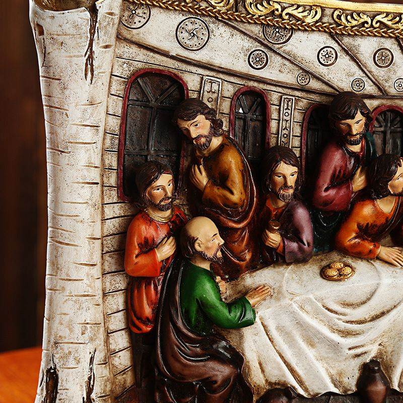 The Last Supper Relief craft, customized for tourism and business gifts, 3D stereoscopic resin relief craft details Picture