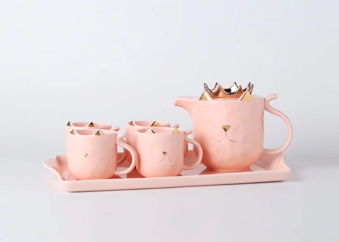 Crown 👑 cat water bottle seven-piece set tea set cups daily necessities 040 no factory direct sales wholesale retail order please consult