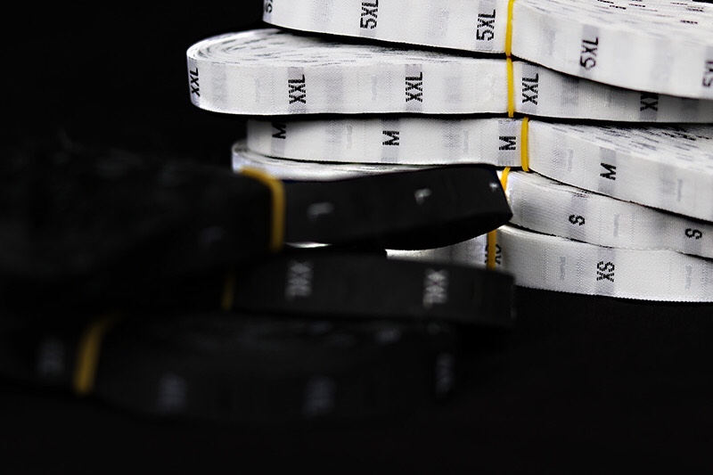 尺码标高档服装布标辅料黑白衣服码标织标布码标布标码数标尺寸标详情图7