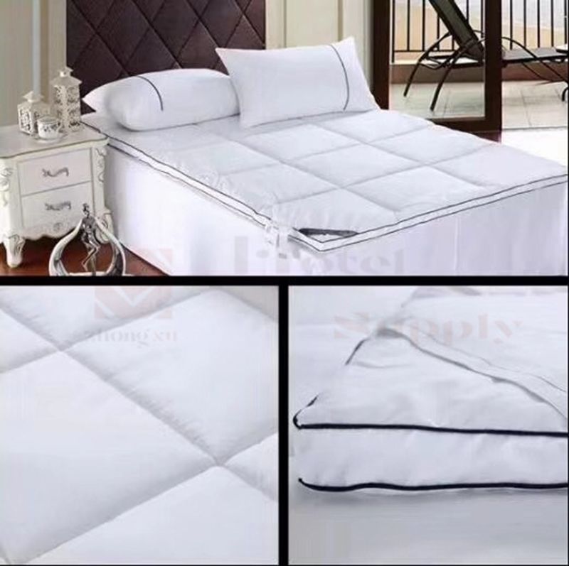 星级酒店宾馆民宿客房床品 舒适垫 可制订尺寸克数详情图1