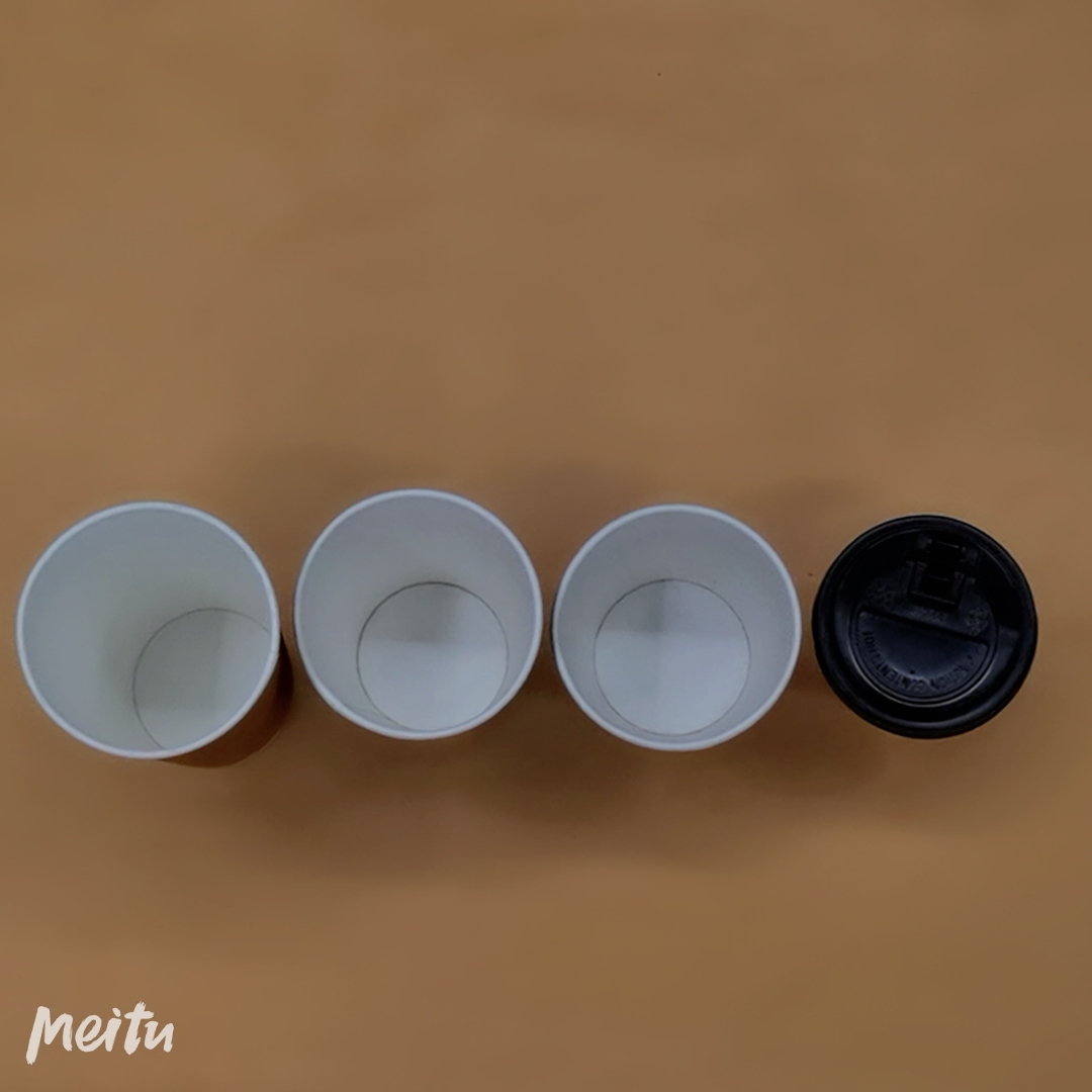 瓦楞杯8 12 14 16oz 黑色 牛皮纸色 黄色 酒红色 红色数量成越大价格越便宜详情图5