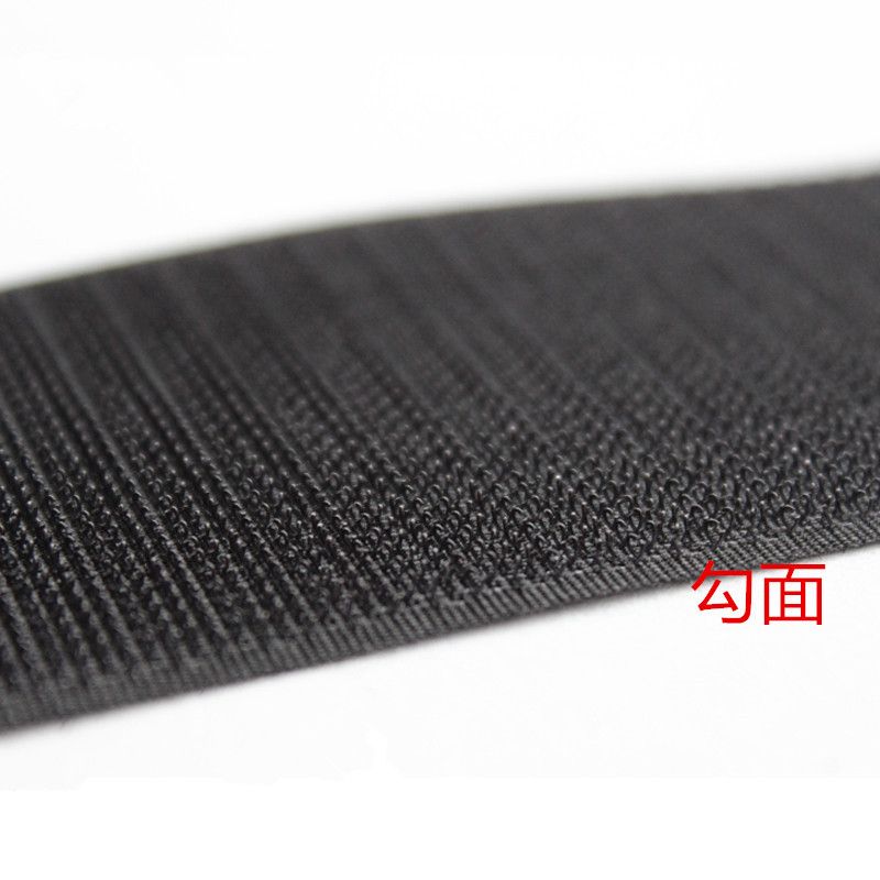 粘带扣厂家直销1.25厘米中档混纺黑白魔术贴/粘扣带细节图