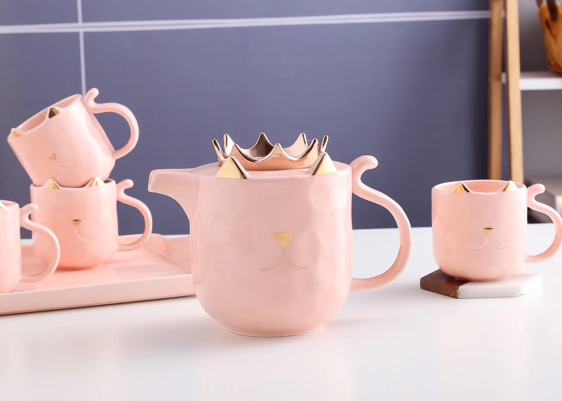 Crown 👑 cat water bottle seven-piece set tea set cups daily necessities 040 no factory direct sales wholesale retail order please consult Specification image