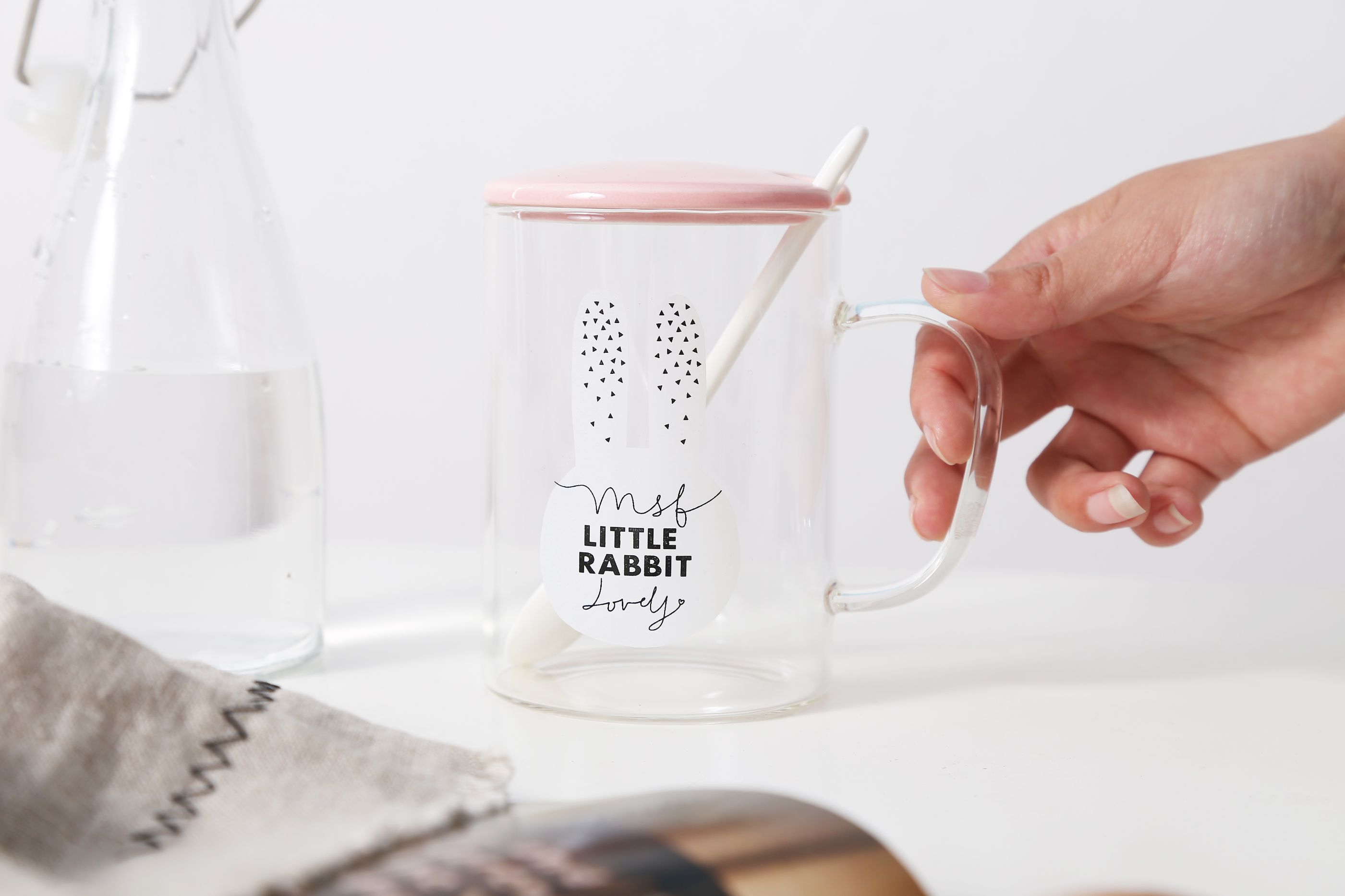 Pink Rabbit Glass Mb9049 details Picture
