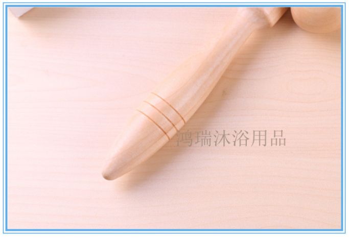 木质瘦脸神器花梨木脸部手臂按摩器红木双下巴滚轮式美容 按摩棒详情图4