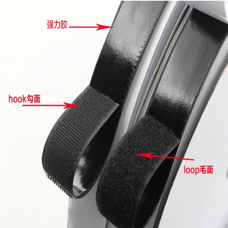 Large supply of 2.5cm black and white simple screen door special adhesive Velcro/adhesive tape thumbnail