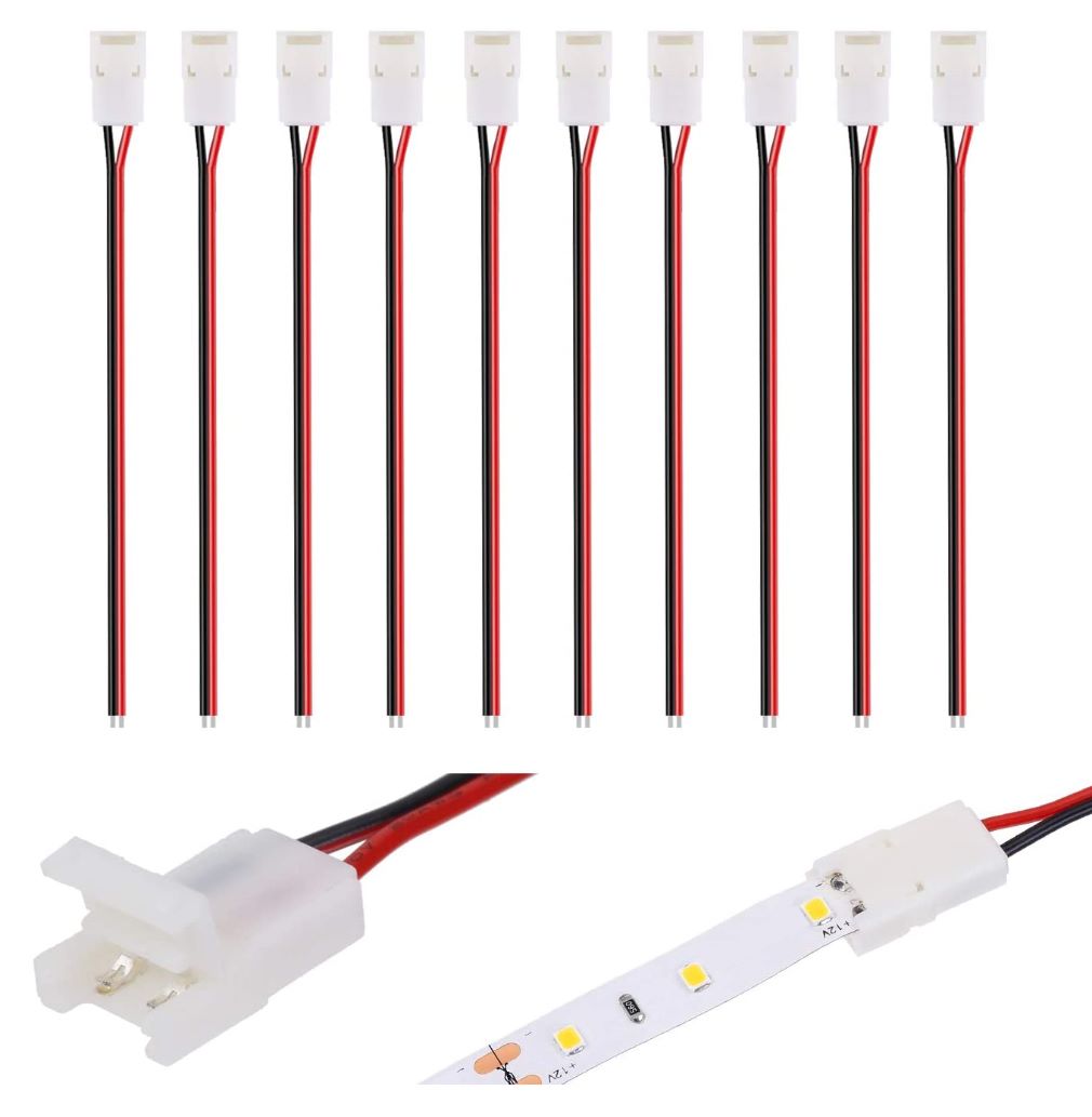 2 Pin 10mm LED Strip Light Connector Clips