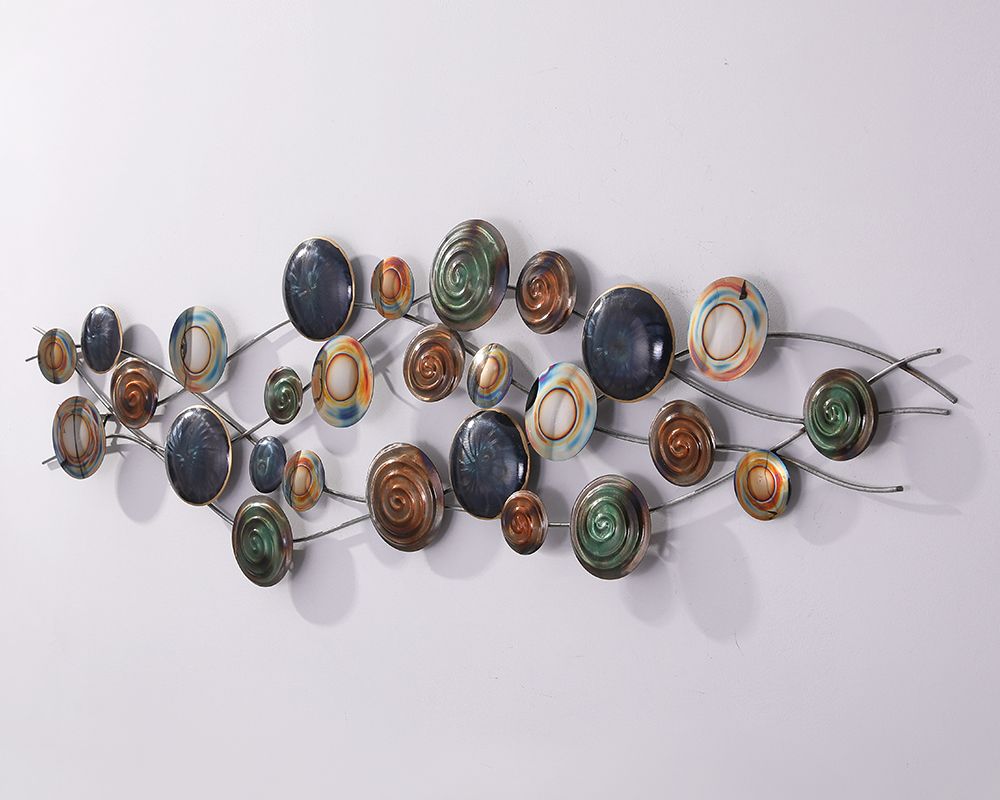 Simple modern iron art light luxury wall decoration model between the hotel wall decoration wall decoration creative Baroque wall hanging thumbnail