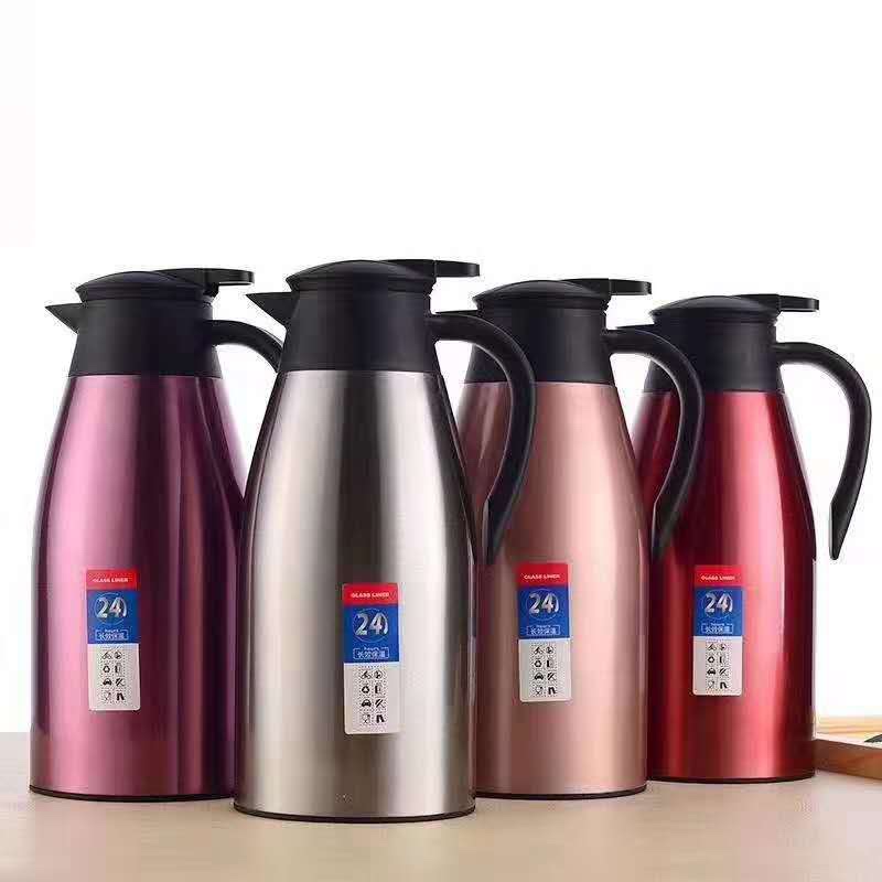 1.6L (54oz) Stainless Steel Home Pot Coffee Pot Insulated Vacuum Flask Glass Inner 24 hours 家用不锈钢 咖啡壶 玻璃内胆 保温壶图