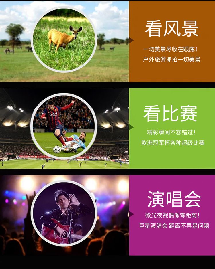 ZIYOUHU全金属单筒全光学望远镜防水广角大目镜袖珍夜视望远镜 detail image 13
