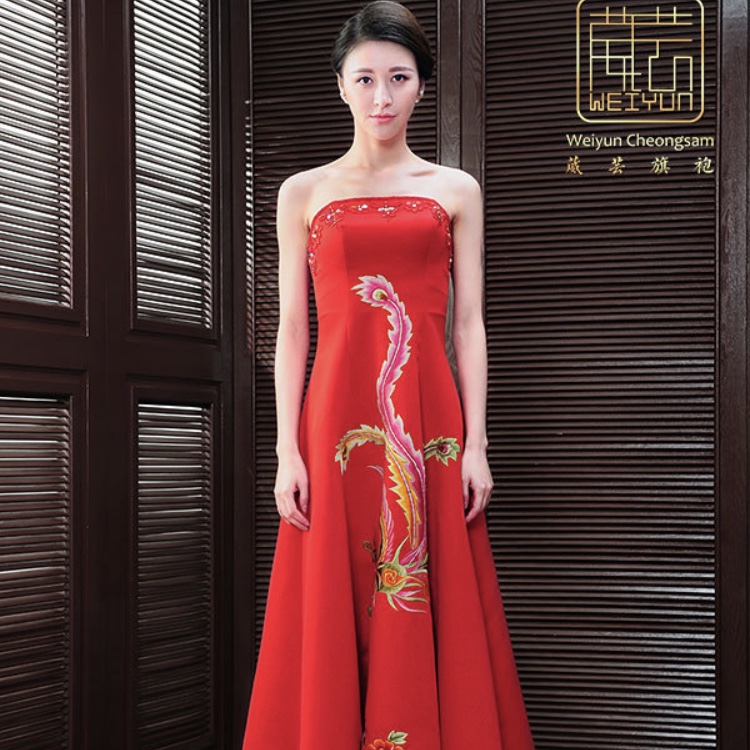 Phoenix Embroidery Young Big Dress Application Scenario