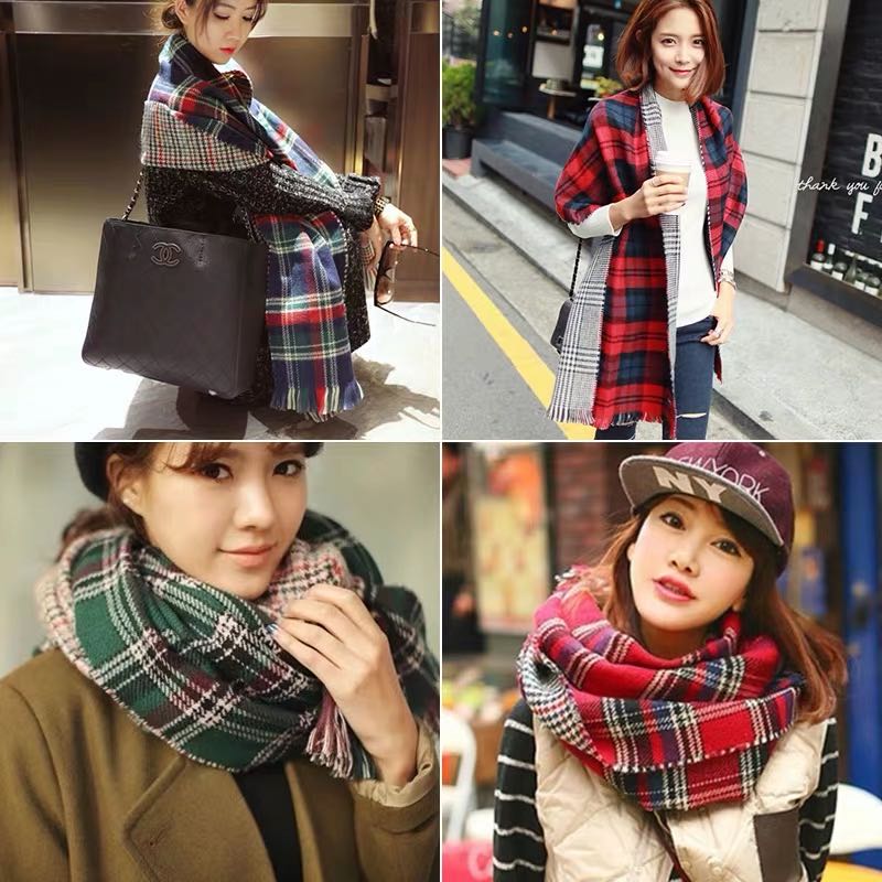 Ladies autumn winter jacket lady casual hot style scarf thumbnail