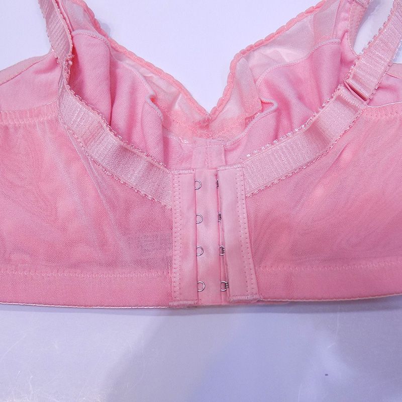 Large Size Bra Without Sponge Ultra-Thin Breathable Fat Mm Thin Sexy With Soft Underwire Foreign Trade E-Commerce Underwear Application Scenario
