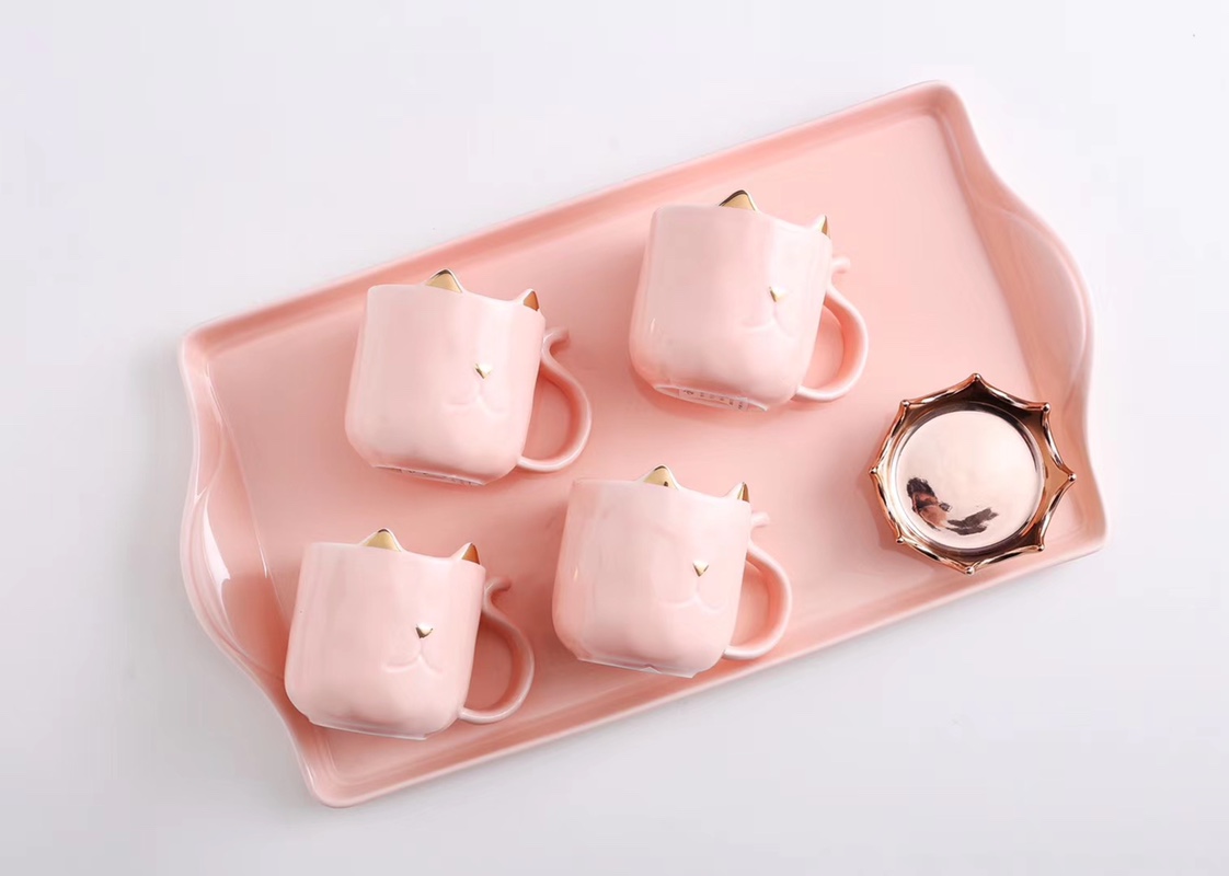 Crown 👑 cat water bottle seven-piece set tea set cups daily necessities 040 no factory direct sales wholesale retail order please consult details Picture