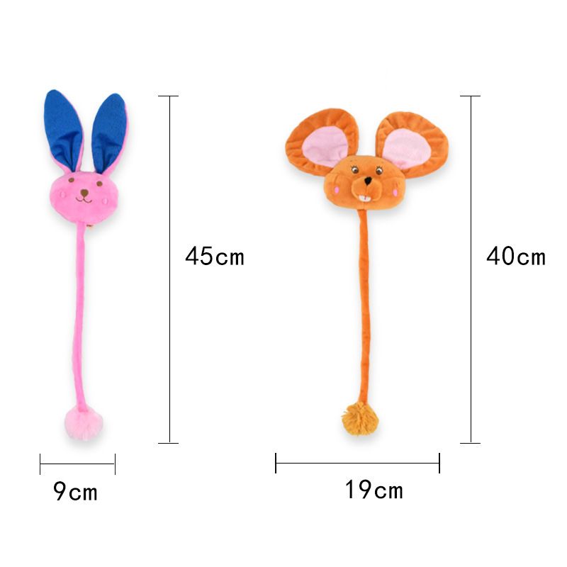 New best-selling pet cat toys with catnip, cartoon mice and rabbits, and long rope toys for playing with cats are available for wholesale from the manufacturer Specification image