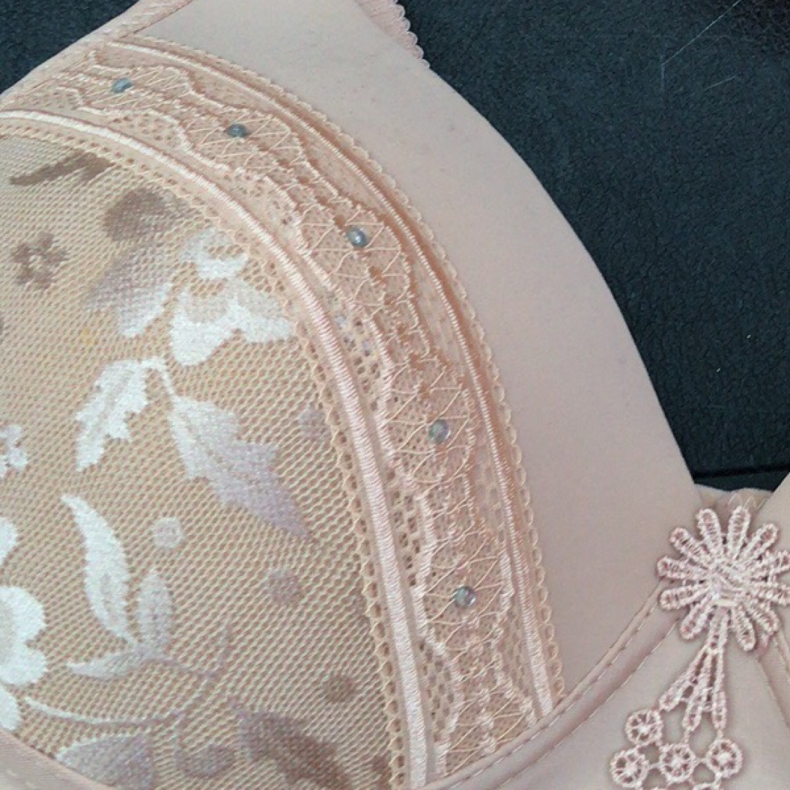 Lace And Lace Two-Piece Medium Size Bra details Picture
