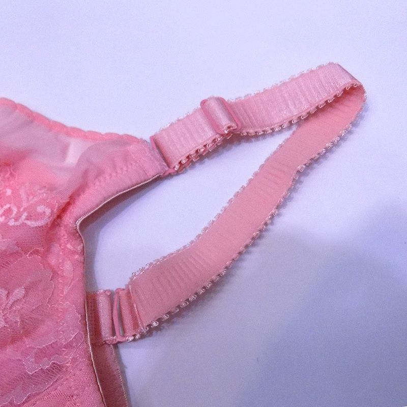 Large Size Bra Without Sponge Ultra-Thin Breathable Fat Mm Thin Sexy With Soft Underwire Foreign Trade E-Commerce Underwear Specification drawing