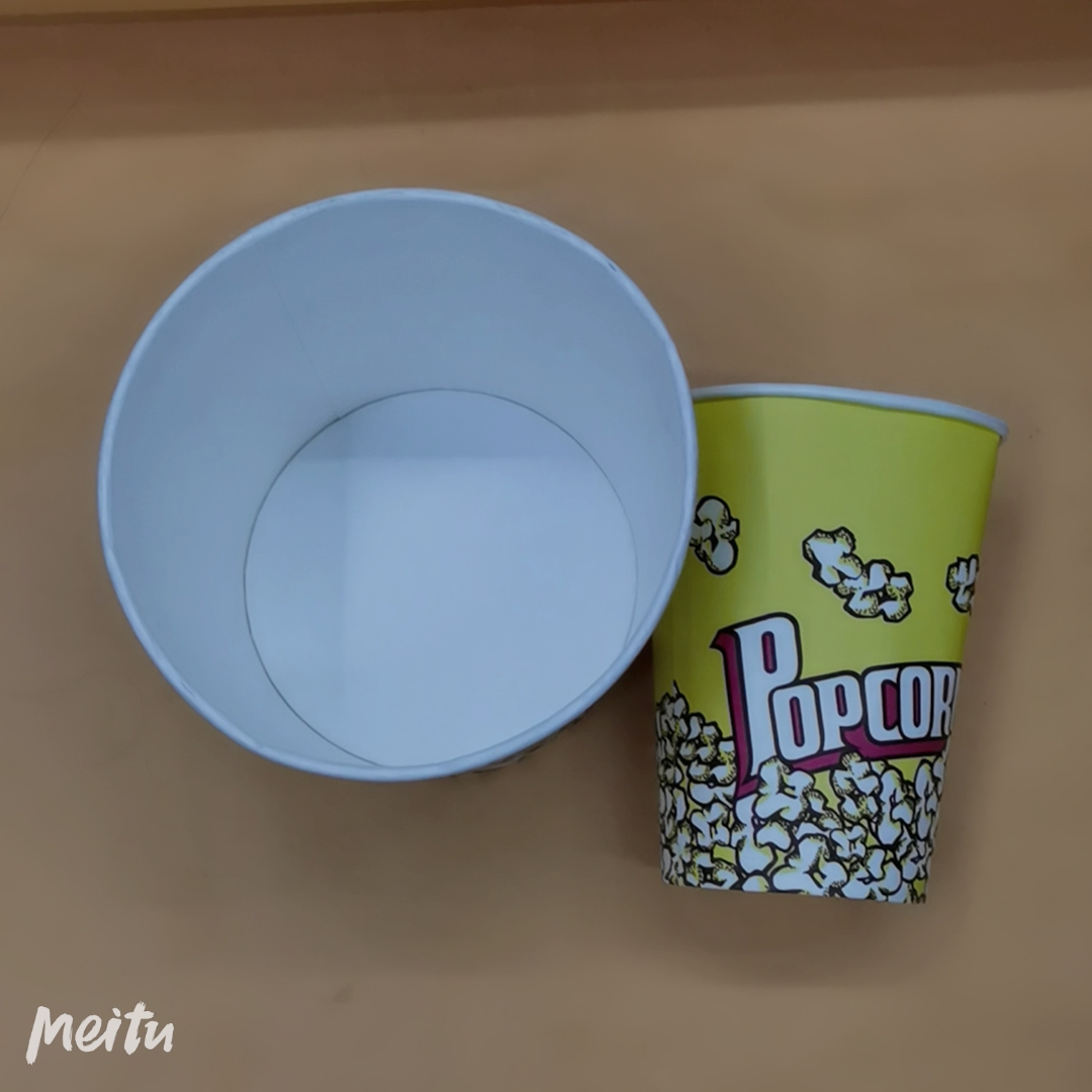厂家 一次性纸爆米花桶
32oz口112X89X高89
64oz口170X132X125
85oz口195X145X14白底实物图