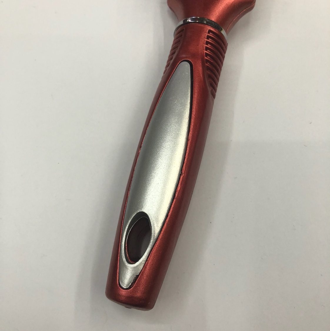 厂家直销塑料喷漆梳子 外贸热销平底梳子 混色发白底实物图