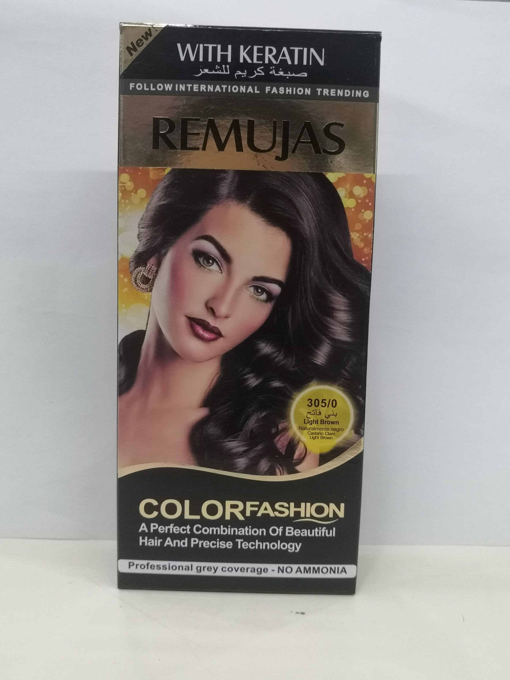 60ml*2 black box REMUJAS hair dye Light Brown