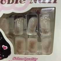 Color tinted pearl manicure