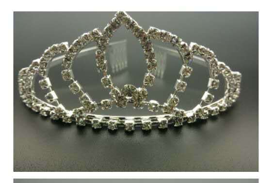 Children's crown Korean rhinestone hair ornaments performance headband headwear flower virgin hair band