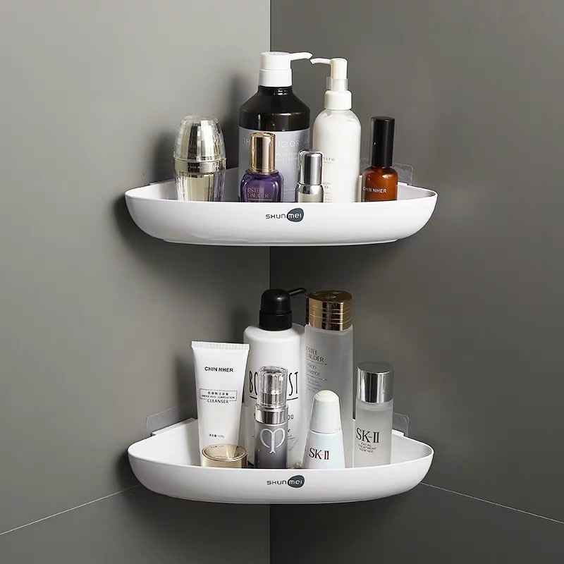 1650卫生间墙角置物架免打孔厕所浴室洗手间洗手台三角收纳架壁挂详情图10