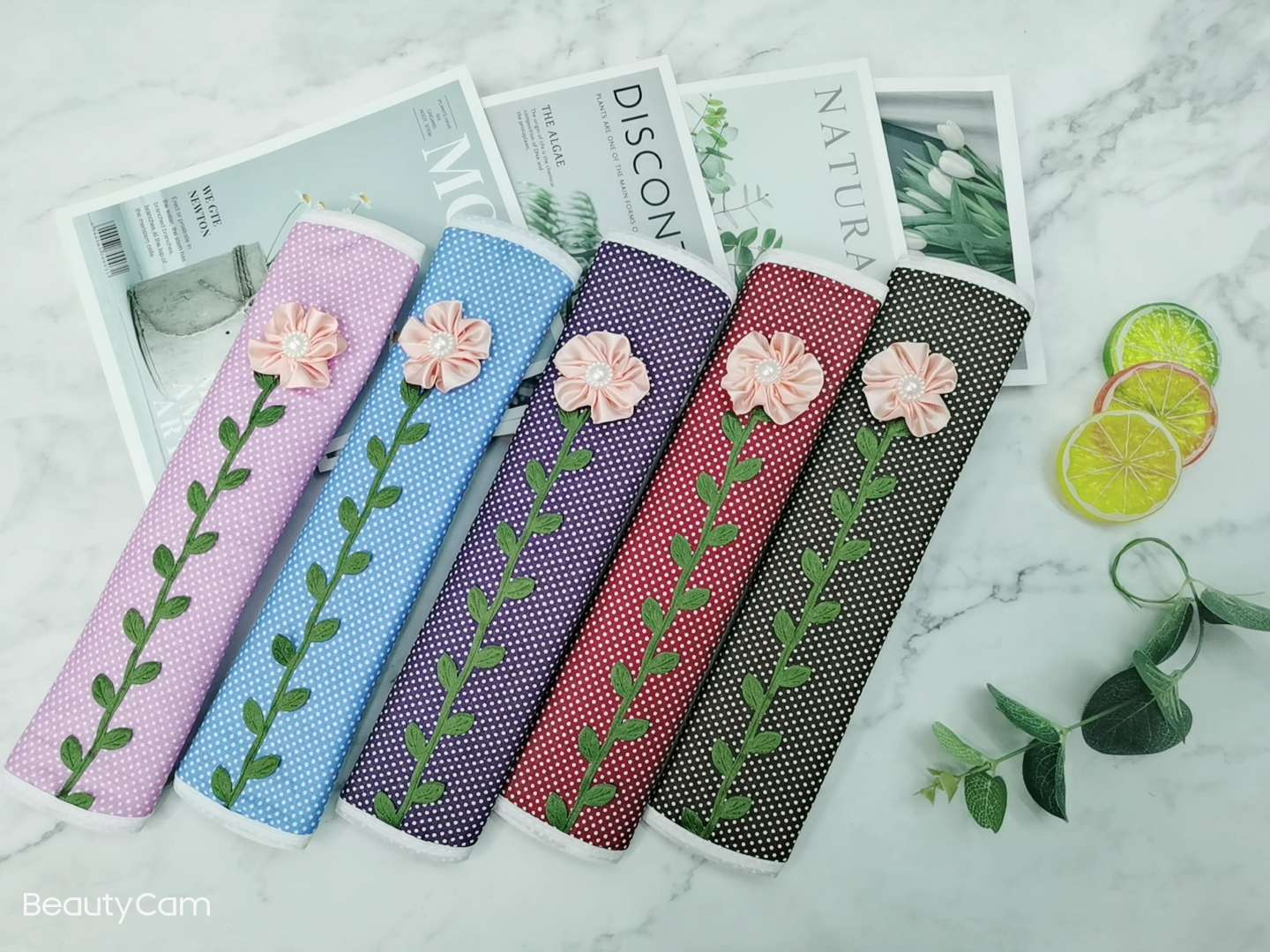 Dot Fabric Dust-Proof Anti-Fouling Anti-Static Anti-Collision Refrigerator Door Cover Car Seat Belt Shoulder Cover