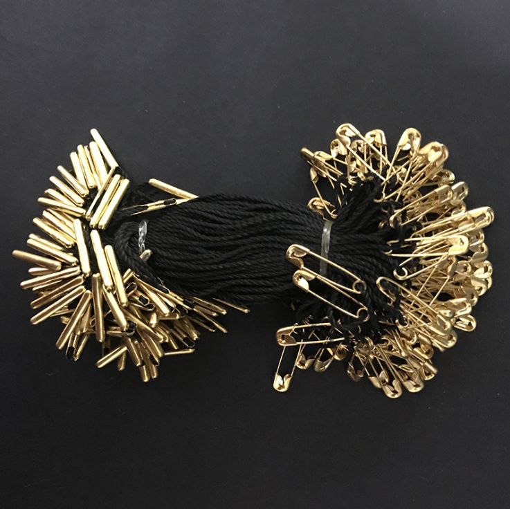 吊线别针吊粒吊绳金黑红三色服装吊牌线服装辅料吊粒绳厂家直销细节图