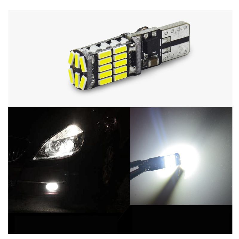 Foreign trade Canbus decoding W5W 194 T10 4014 26smd automotive LED width indicator bulb license plate light 12V pic 1