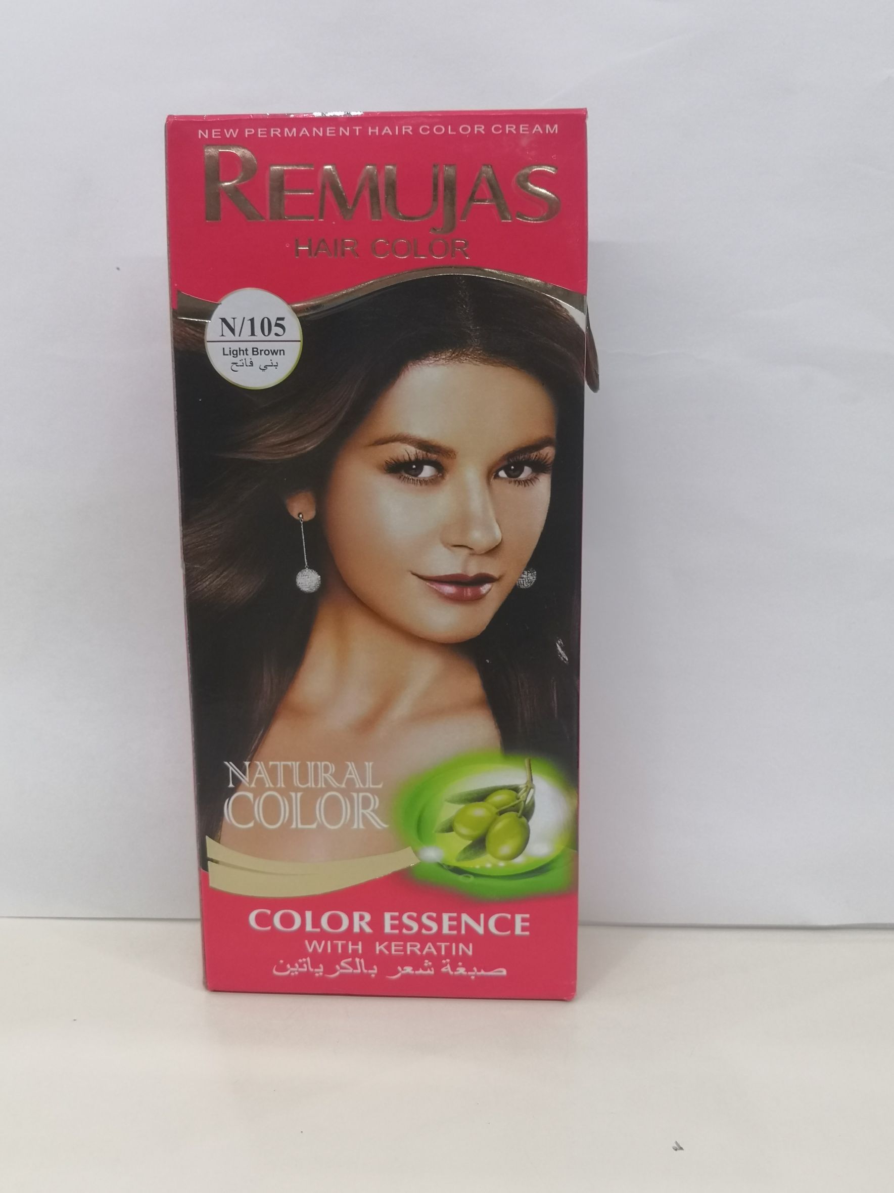 60Ml*2 Red Box Remujas Hair Color Cream Light Brown