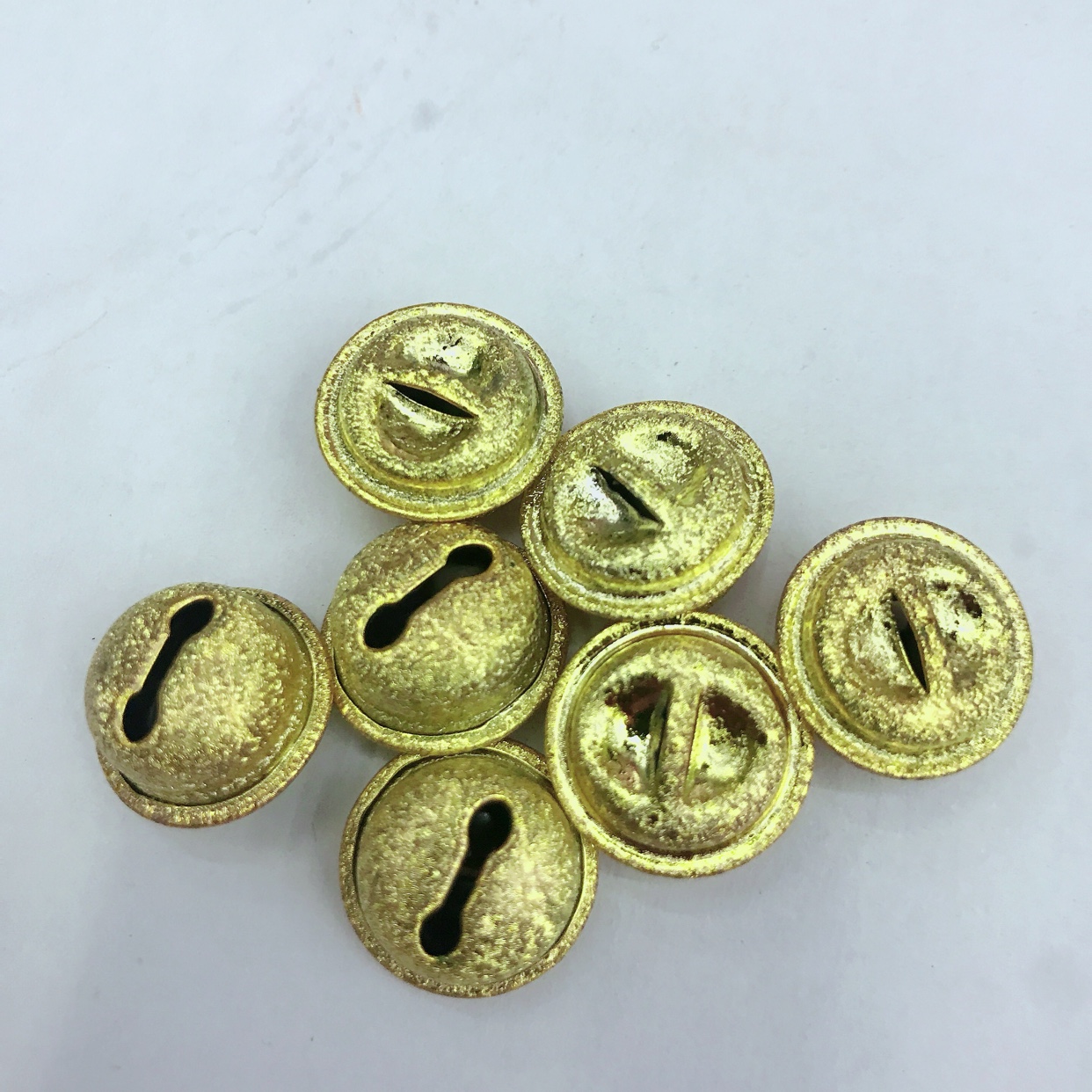 Vacuum frosted straight round bell, D1Y jewelry accessories, bracelet and anklet accessories, Chinese knot accessories Item Picture