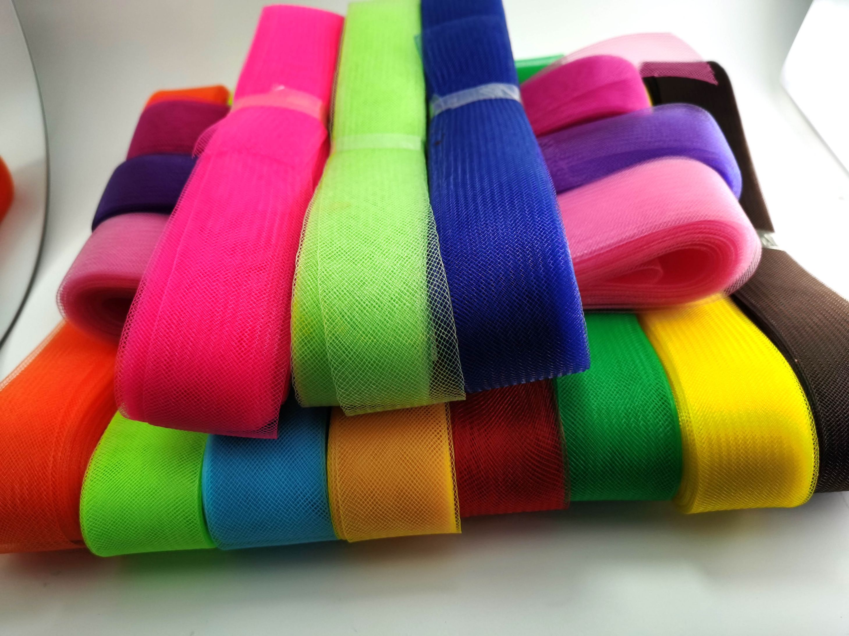 Manufacturer Eco-Friendly Polyester Elastic Mesh Mesh Belt... Dance Clothing Accessories Net Edge Clothing Horsetail 4Cm full figure