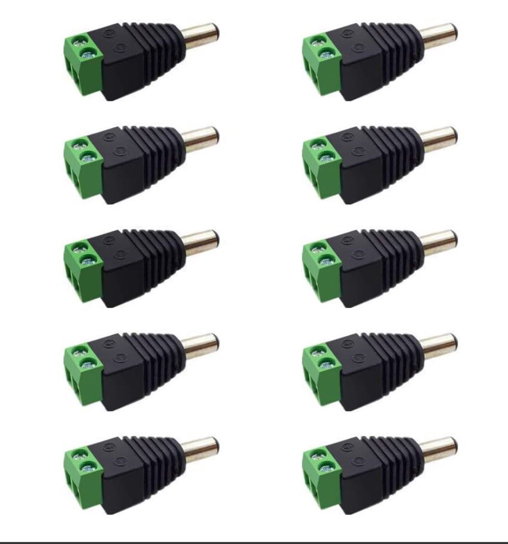 12V Male 2.1x5.5mm DC connector