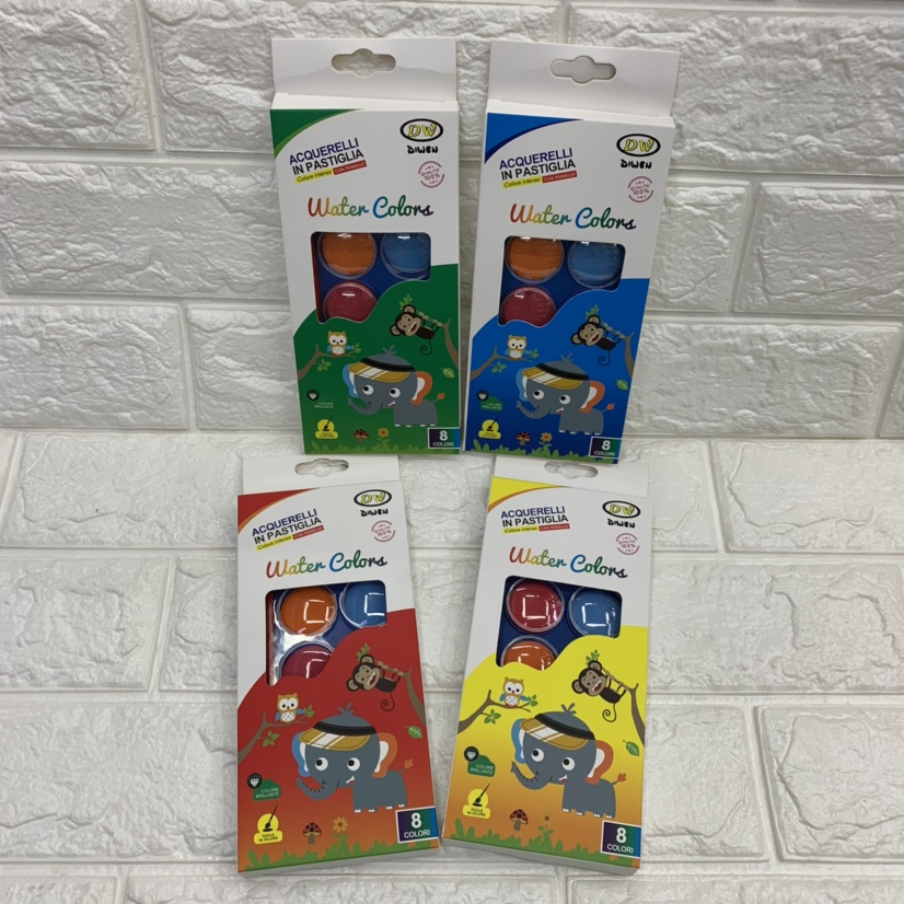 8 colors children paint, children gouache paint, powder paint, DIY paint