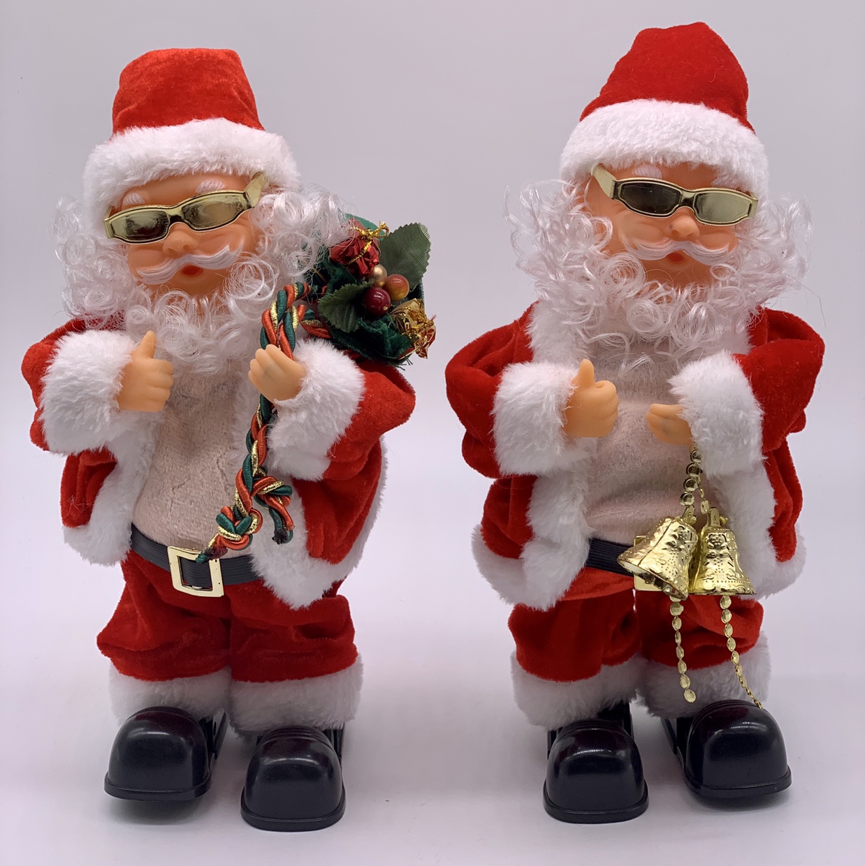 30-centimeter glasses, potted dancing Santa Claus