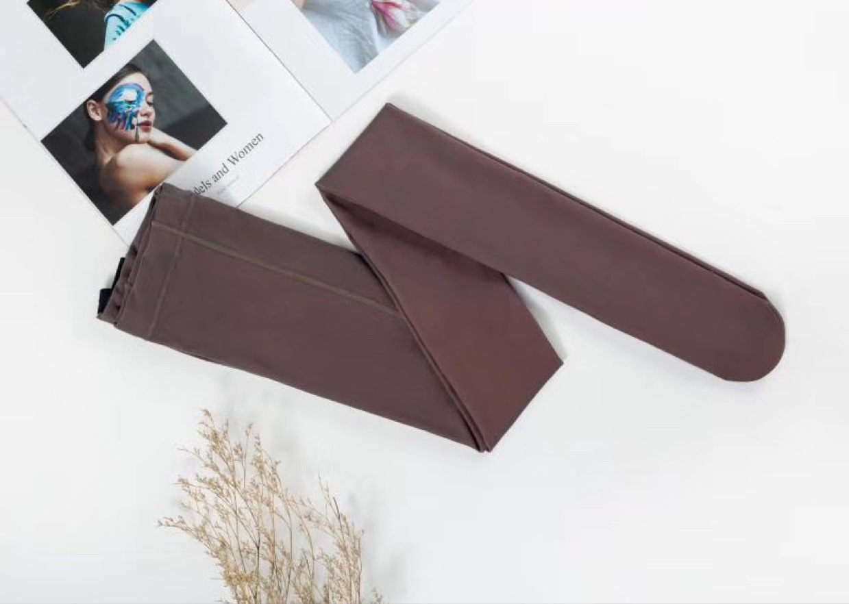 薄款咖透肤孕妇连脚