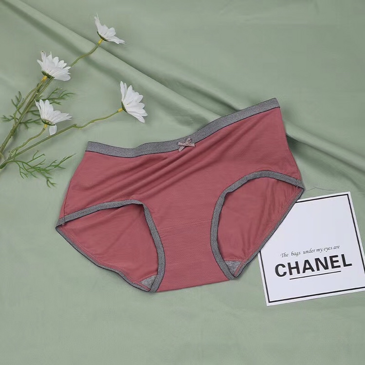 6144 Modal Cotton Mid-Waist High Elastic Multi-Color Breathable Comfortable Antibacterial Peach Butt Women's Underwear Specification drawing